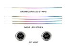 Підсвітка салону FORS.auto MG 6 Rainbow Kit в інтер'єрі