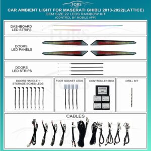 Підсвітка салону FORS.auto Lattice для Maserati Ghibli 2013-2022