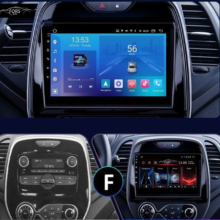 Штатна магнітола FORS.auto FS 1 LITE для Renault Captur – вигляд збоку