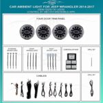 Підсвітка салону FORS.auto для Jeep Wrangler 2014-2017 (Ambient Light)-16 LEDs
