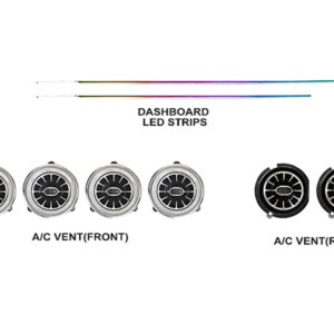 Підсвітка салону FORS.auto для Jeep Wrangler Rubicon 2018-2023 - 1