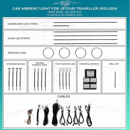 Підсвітка салону FORS.auto для Jetour Traveller 2023-2024 (Ambient Light)-22 LEDs